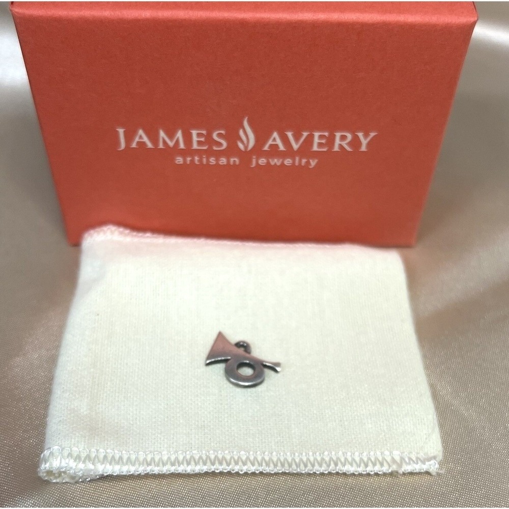 Retired James Avery Bugle Trumpet Charm Sterling Silver 925 Missing Jump Ring